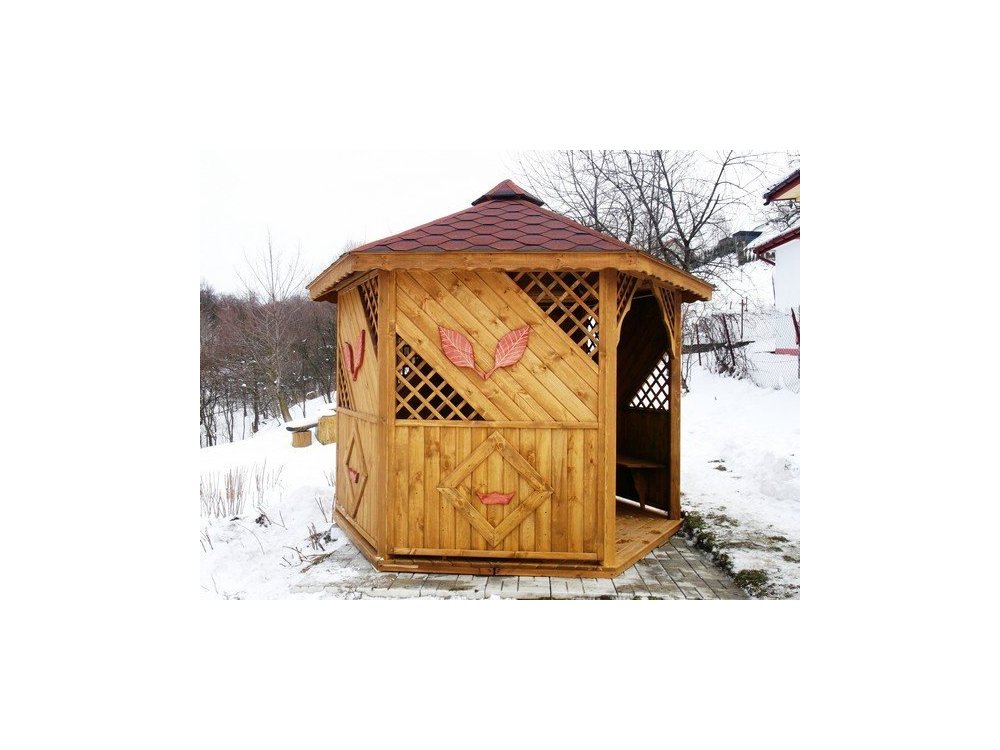 Sechseckiger Pavillon S1 ∅ 3,9m 12m2