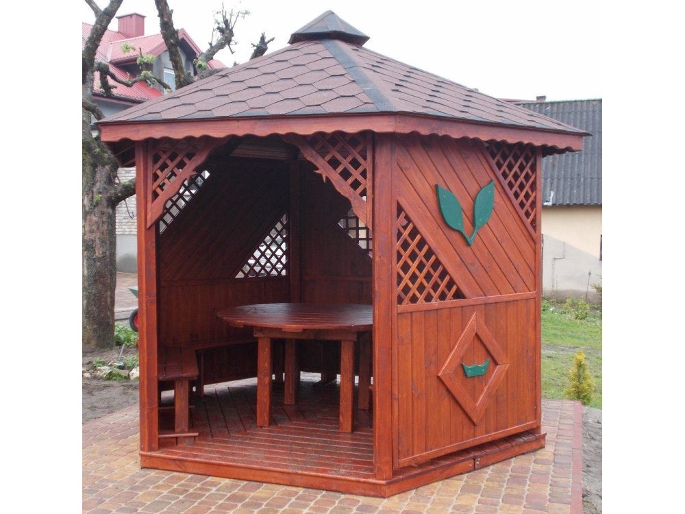 Hexagonal gazebo S1 ∅ 3.9m 12m2