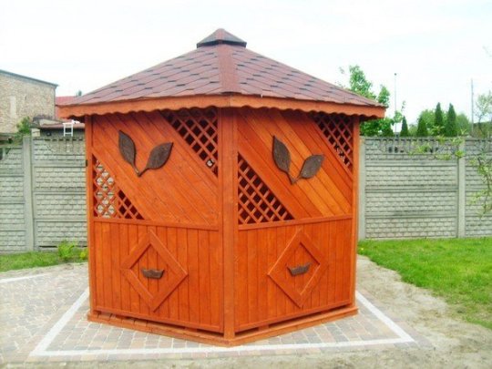 Hexagonal gazebo S1 ∅ 5.0m 20m2
