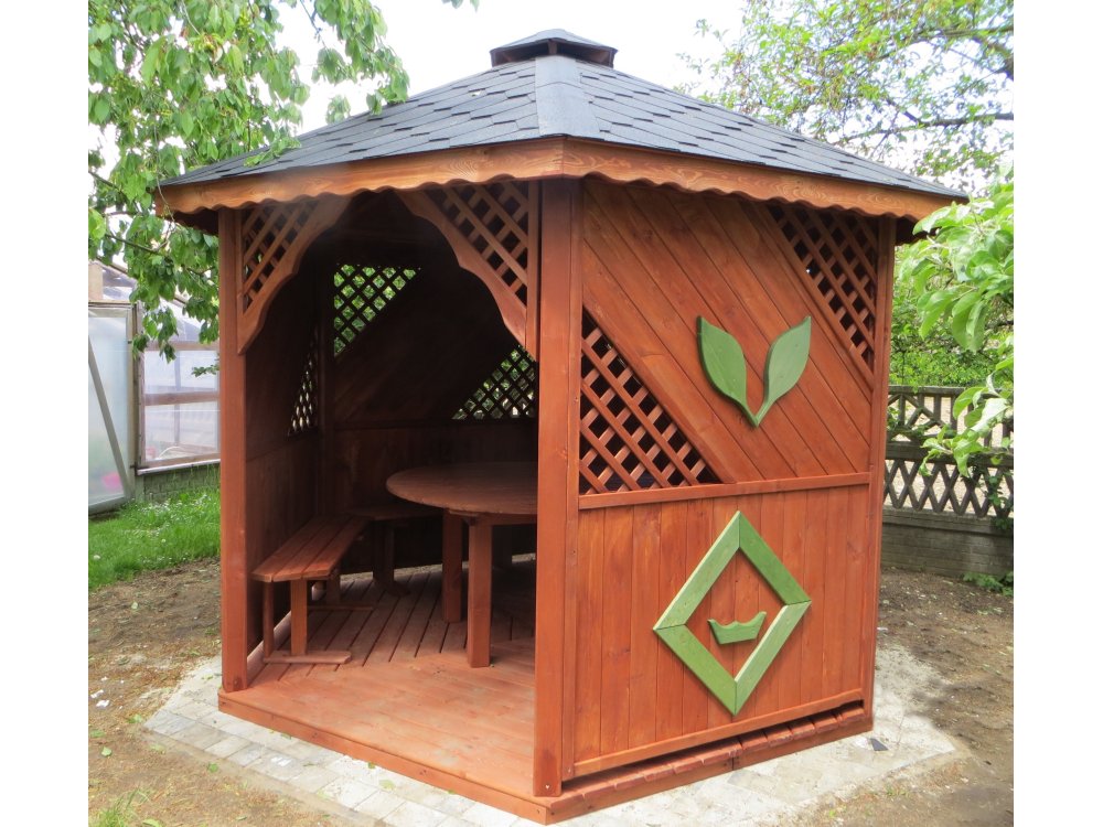 Hexagonal gazebo S1 ∅ 5.0m 20m2