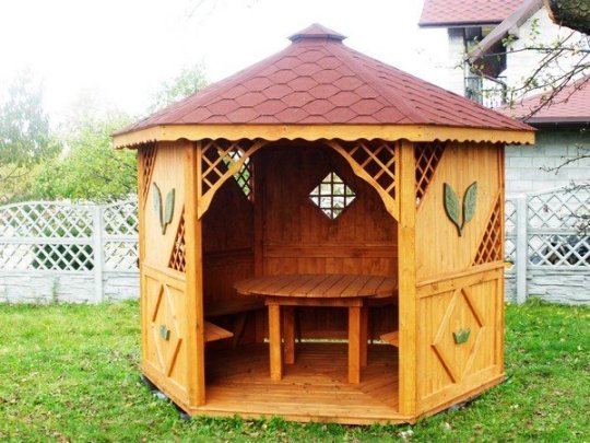 Hexagonal gazebo S1 ∅ 6.0m 28m2