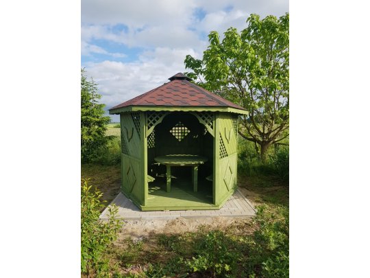 Hexagonal gazebo S1 ∅ 6.0m 28m2