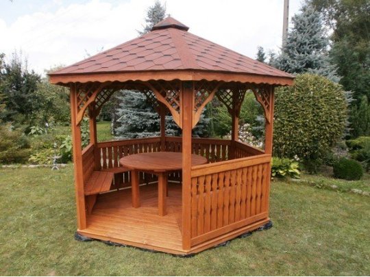 Sechseckiger Pavillon S2 ∅ 3,2m 8m2