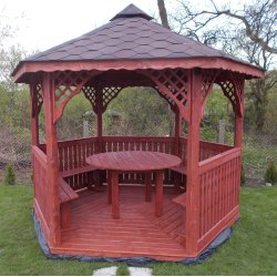 Sechseckiger Pavillon S2 ∅ 3,2m 8m2