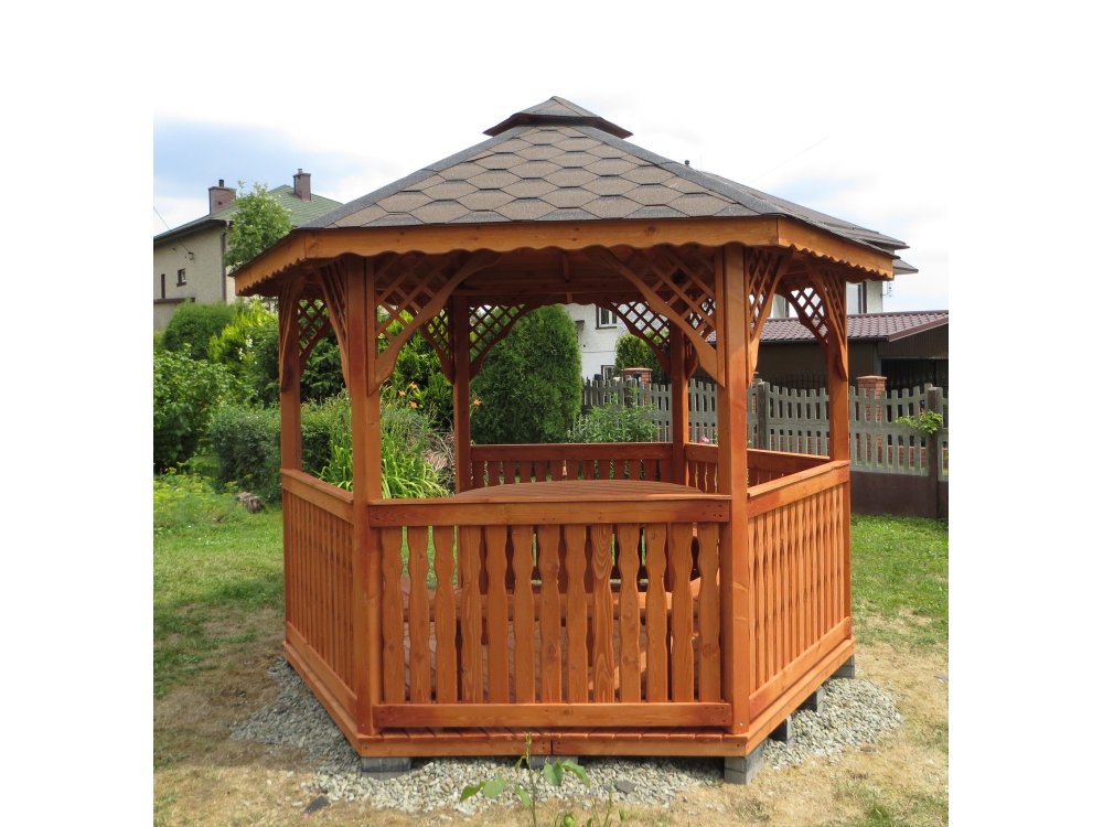 Sechseckiger Pavillon S2 ∅ 3,2m 8m2