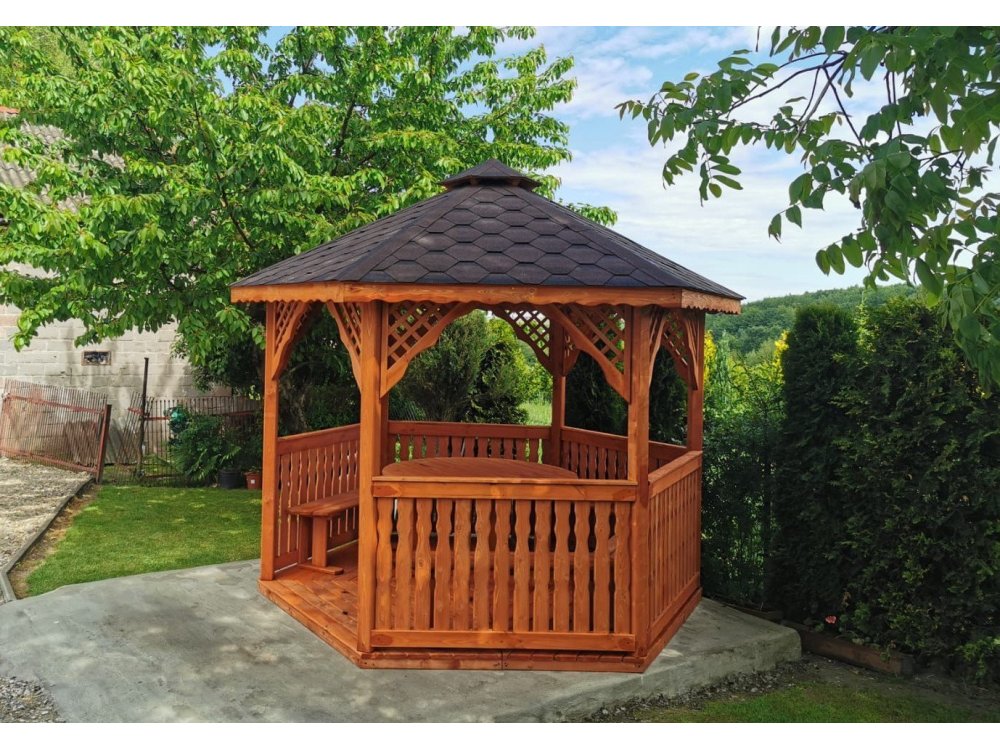 Sechseckiger Pavillon S2 ∅ 3,2m 8m2