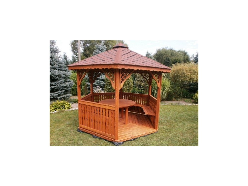 Hexagonal gazebo S2 ∅ 3.9m 12m2