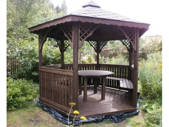 Hexagonal gazebo S2 ∅ 3.9m 12m2