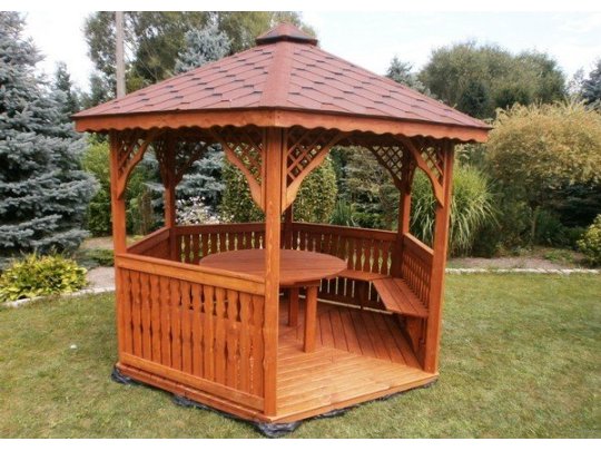 Altana sześciokątna S2 ∅ 6,0m 28m2