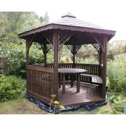 Sechseckiger Pavillon S2 ∅ 6,0m 28m2