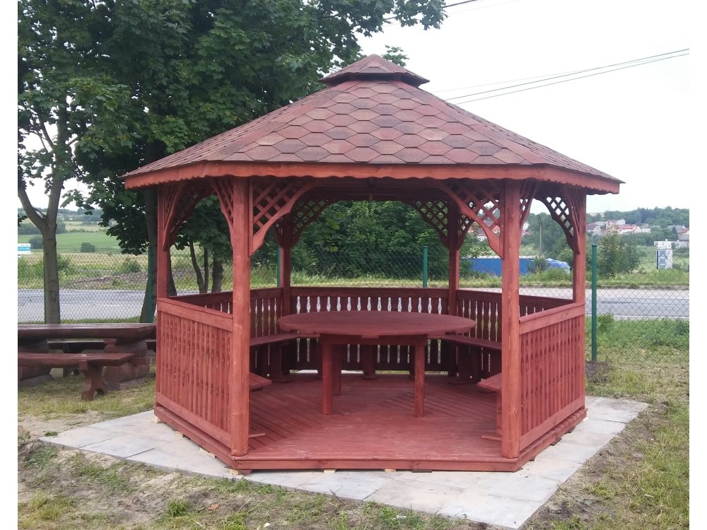 Altana sześciokątna S2 ∅ 6,0m 28m2