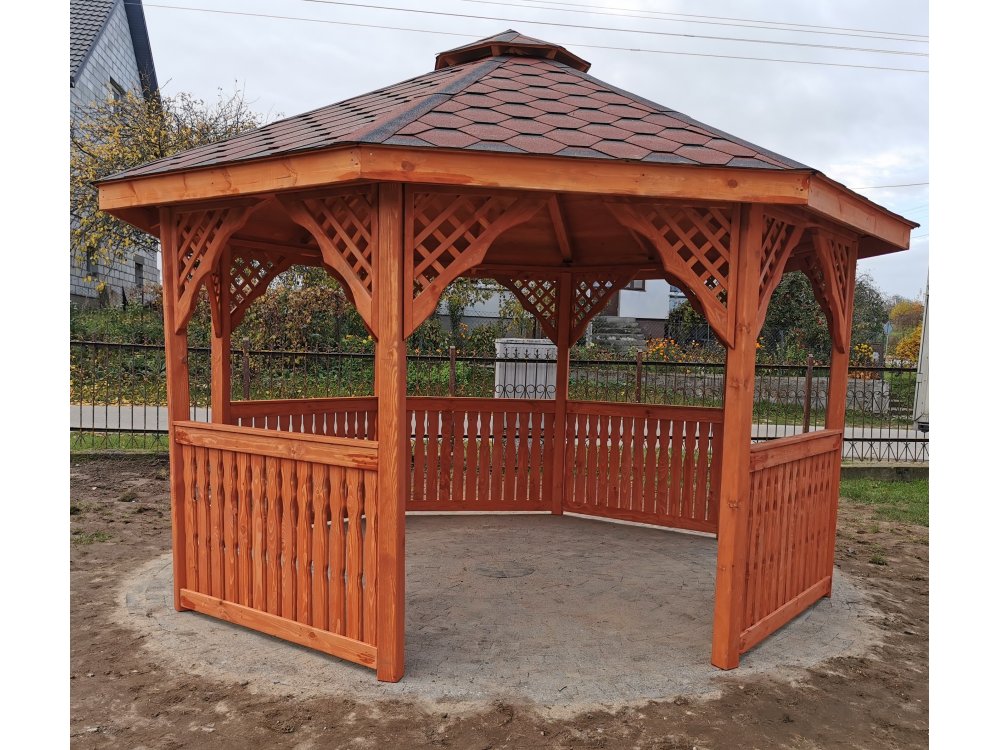 Altana sześciokątna S2 ∅ 6,0m 28m2