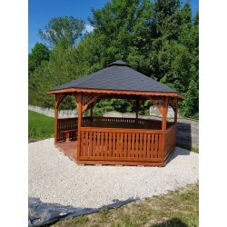 Sechseckiger Pavillon S2 ∅ 6,0m 28m2