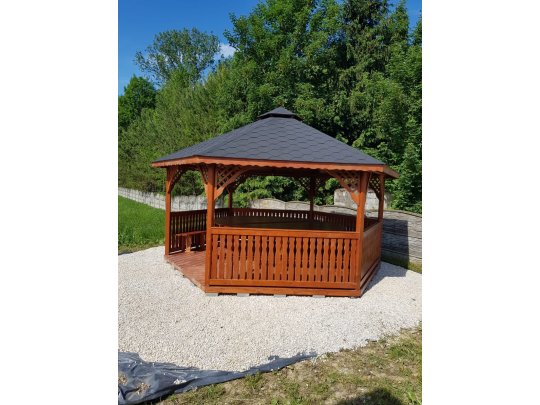 Sechseckiger Pavillon S2 ∅ 6,0m 28m2