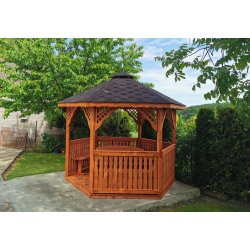 Sechseckiger Pavillon S2 ∅ 6,0m 28m2