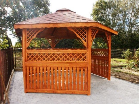 Sechseckiger Pavillon S2a ∅ 3,2m 8m2