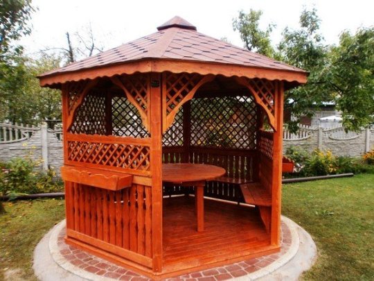 Sechseckiger Pavillon S2a ∅ 3,2m 8m2