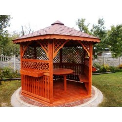 Sechseckiger Pavillon S2a ∅ 3,9m 12m2
