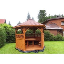 Hexagonal gazebo S2a ∅ 5.0m 20m2