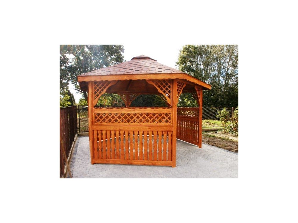 Hexagonal gazebo S2a ∅ 5.0m 20m2