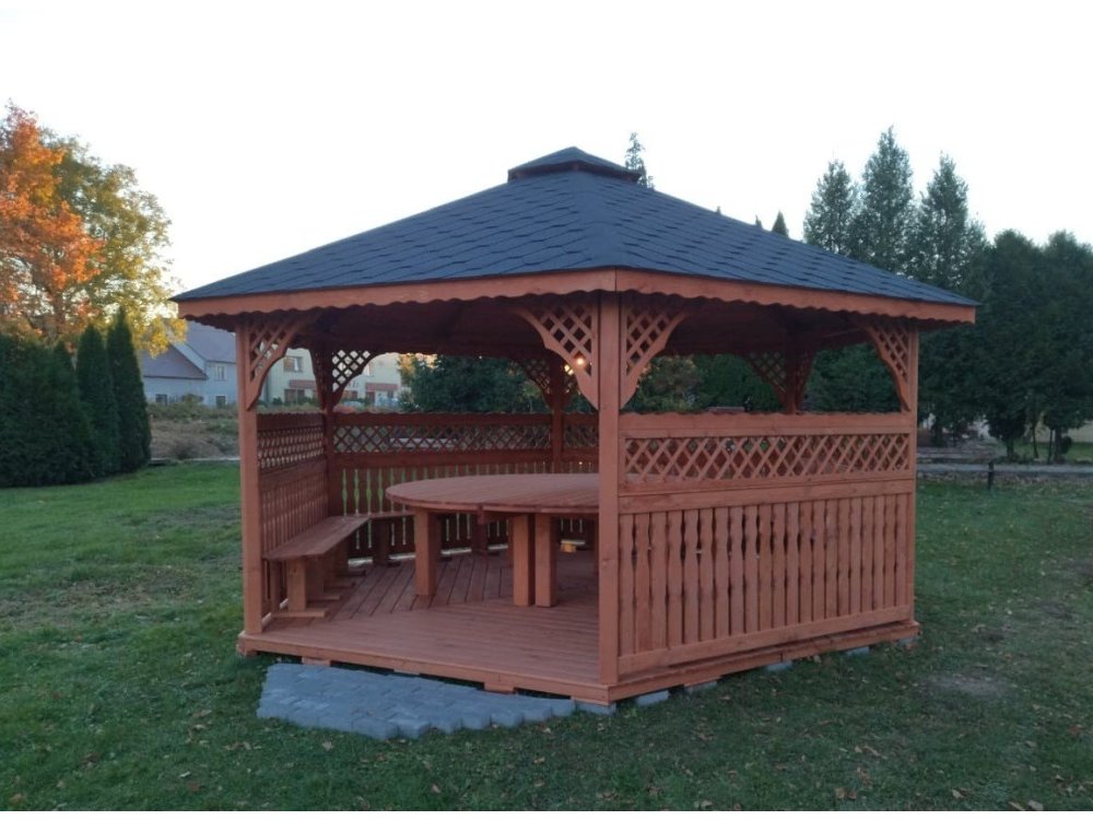Sechseckiger Pavillon S2a ∅ 5,0m 20m2