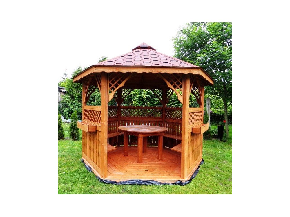 Hexagonal gazebo S2a ∅ 6.0m 28m2