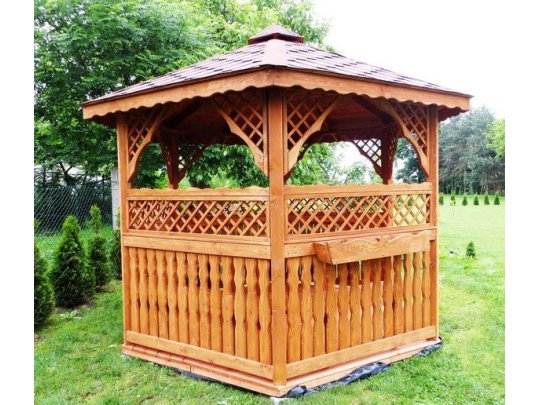 Sechseckiger Pavillon S2a ∅ 6,0m 28m2