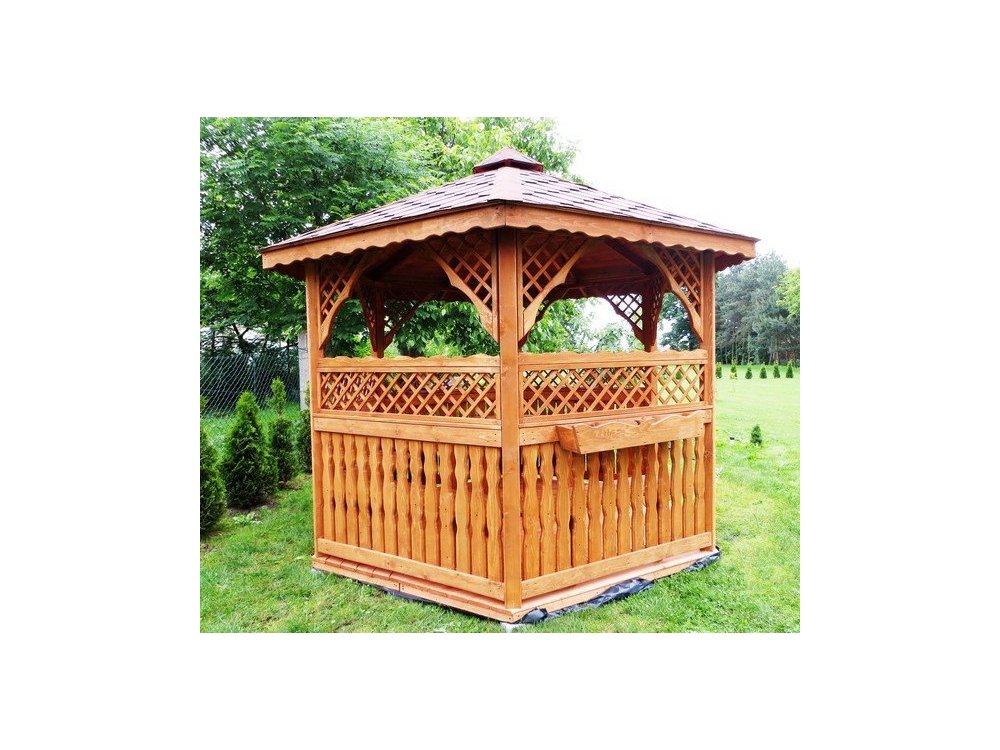 Sechseckiger Pavillon S2a ∅ 6,0m 28m2