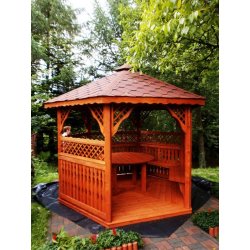 Hexagonal gazebo S2a ∅ 6.0m 28m2