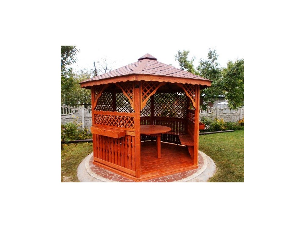 Hexagonal gazebo S2a ∅ 6.0m 28m2