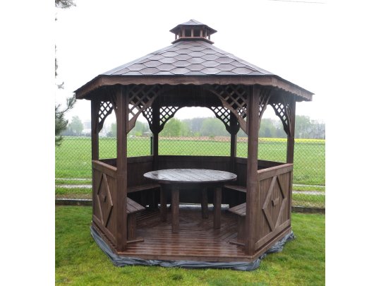 Hexagonal gazebo S3 ∅ 3.2m 8m2