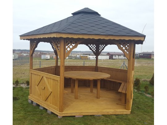 Hexagonal gazebo S3 ∅ 6.0m 28m2