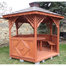 Hexagonal gazebo S3 ∅ 6.0m 28m2