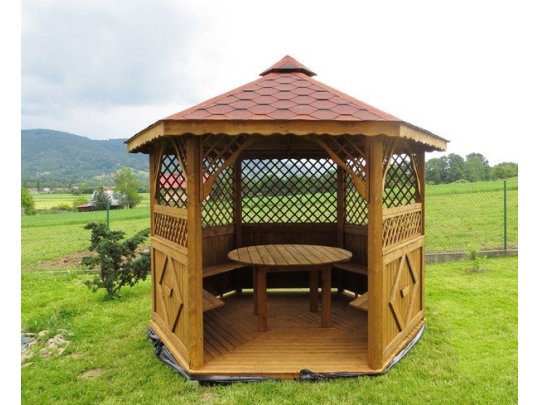 Sechseckiger Pavillon S3a ∅ 3,9m 12m2