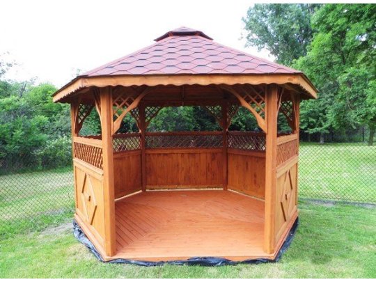 Sechseckiger Pavillon S3a ∅ 3,9m 12m2