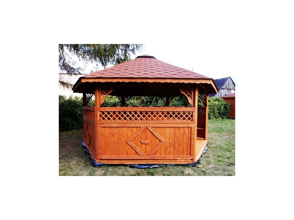 Sechseckiger Pavillon S3a ∅ 3,9m 12m2