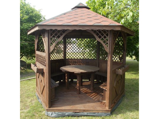 Sechseckiger Pavillon S3a ∅ 3,9m 12m2