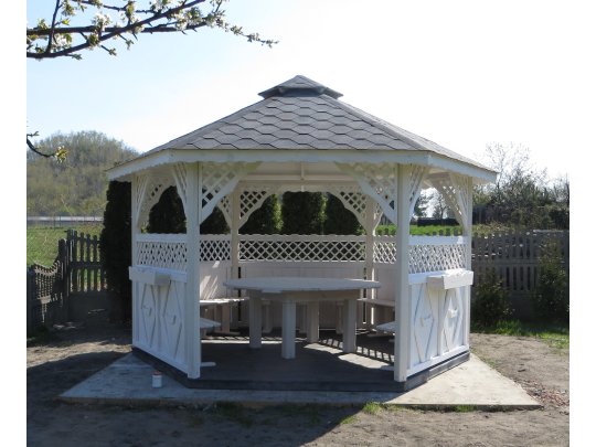 Sechseckiger Pavillon S3a ∅ 3,9m 12m2