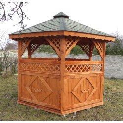 Sechseckiger Pavillon S3a ∅ 3,9m 12m2