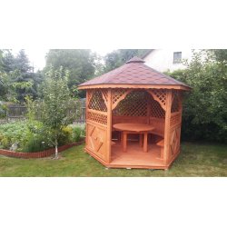 Sechseckiger Pavillon S3a ∅ 3,9m 12m2