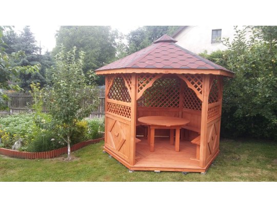 Sechseckiger Pavillon S3a ∅ 3,9m 12m2