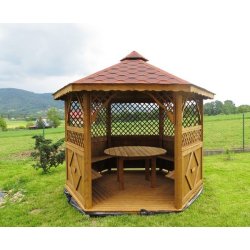 Sechseckiger Pavillon S3a ∅ 5,0m 20m2