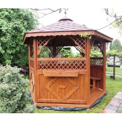 Sechseckiger Pavillon S3a ∅ 5,0m 20m2