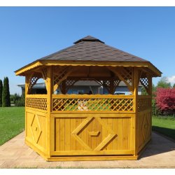 Sechseckiger Pavillon S3a ∅ 5,0m 20m2