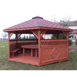 Sechseckiger Pavillon S3a ∅ 5,0m 20m2