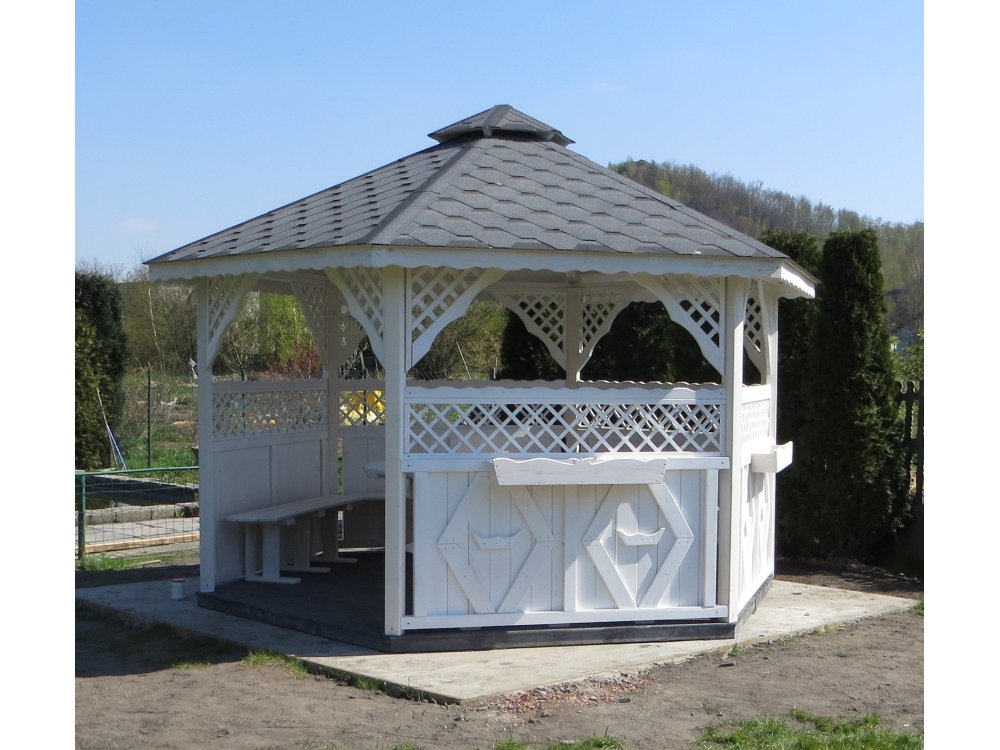 Sechseckiger Pavillon S3a ∅ 5,0m 20m2