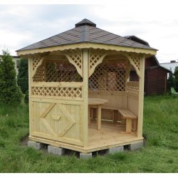 Sechseckiger Pavillon S3a ∅ 5,0m 20m2