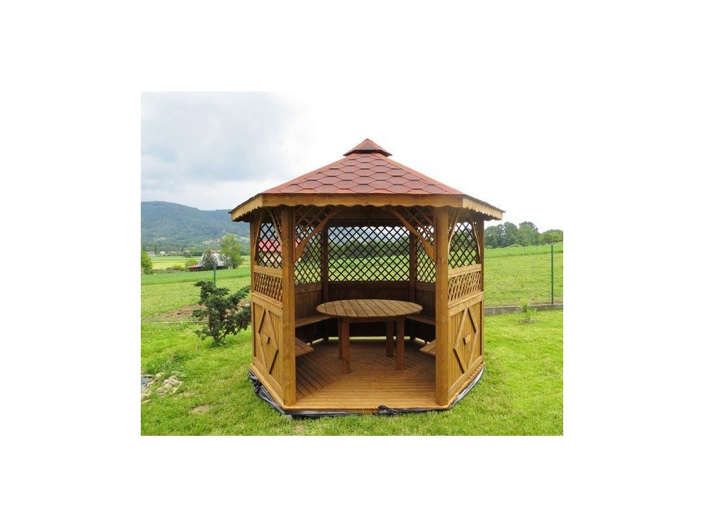 Hexagonal gazebo S3a ∅ 6.0m 28m2