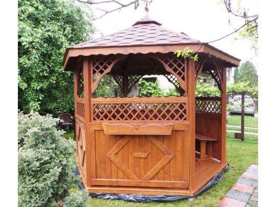 Sechseckiger Pavillon S3a ∅ 6,0m 28m2