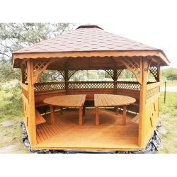Sechseckiger Pavillon S3a ∅ 6,0m 28m2